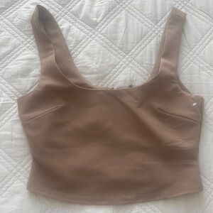 Le Lis Tan Taupe Crop Tank Top NWT